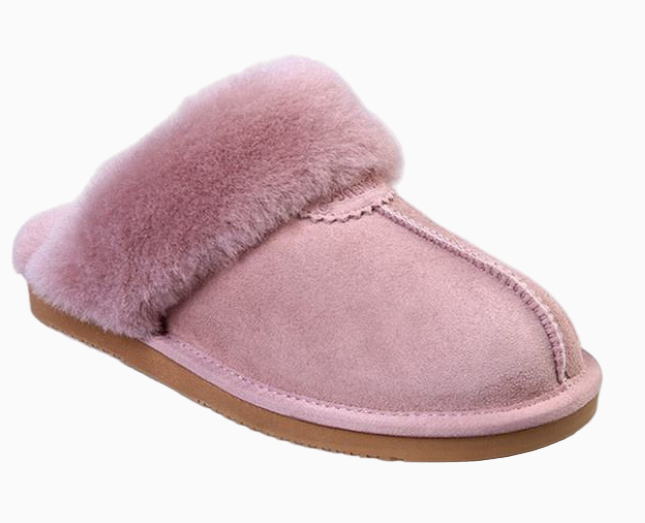 Cozy Indoor Real Sheepskin Slippers - Natural Wool Comfort