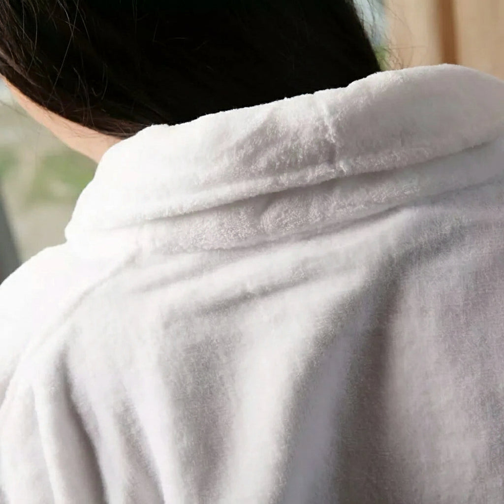 Luxury Cotton Bathrobe - Premium Velour Spa Robe