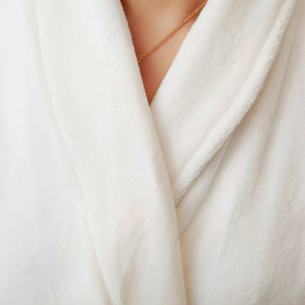Luxury Cotton Bathrobe - Premium Velour Spa Robe