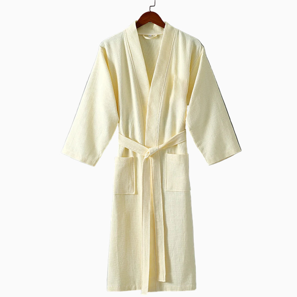 Premium Cotton Bathrobe - Terry Towel or Waffle Fabric