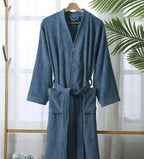 Premium Cotton Bathrobe - Terry Towel or Waffle Fabric