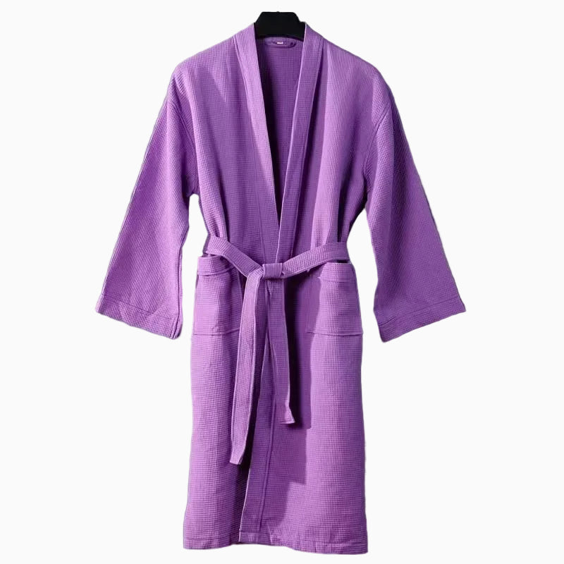 Premium Cotton Bathrobe - Terry Towel or Waffle Fabric