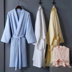 Premium Cotton Bathrobe - Terry Towel or Waffle Fabric