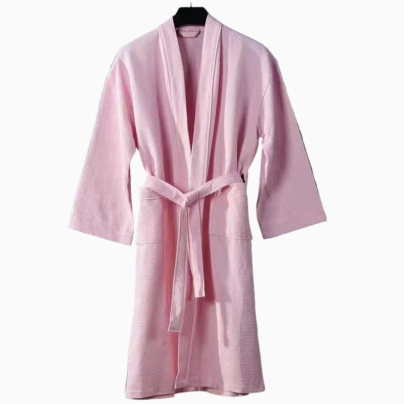 Premium Cotton Bathrobe - Terry Towel or Waffle Fabric